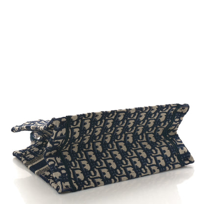 Christian Dior Oblique Small Book Tote Blue Multicolor 4 of 12