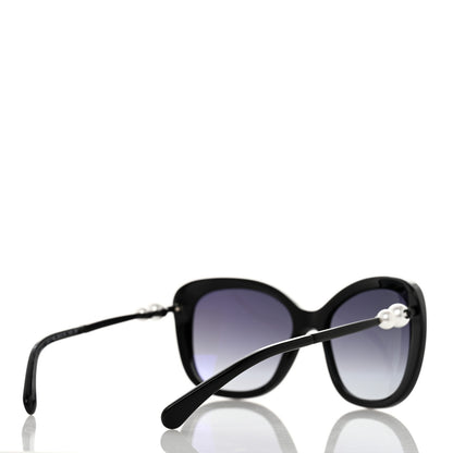 Chanel Acetate Butterfly Winter Pearl Sunglasses 5339-H-A Black 4 of 7