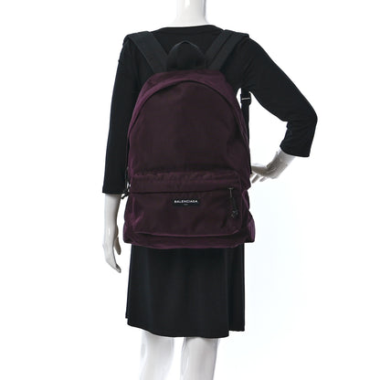 Balenciaga Nylon Canvas Explorer Backpack Bordeaux 2 of 9