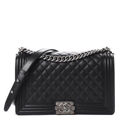 Chanel Caviar Quilted New Medium Boy Flap Black 1 of 10