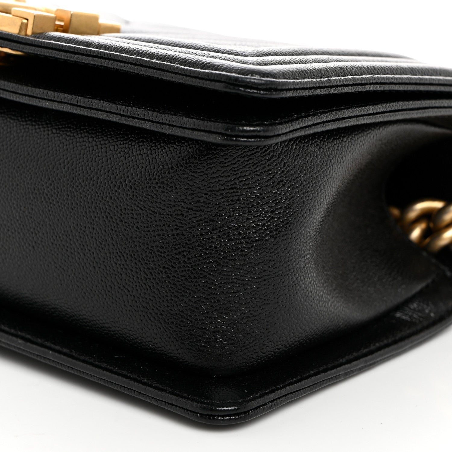 Chanel Caviar Chevron Quilted Small Boy Flap Black 10 of 10