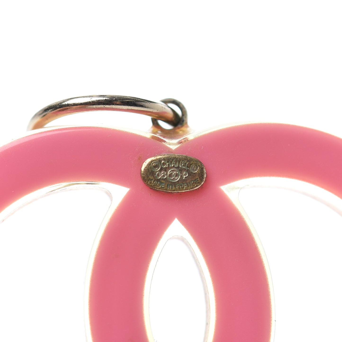 Resin CC Earrings Pink