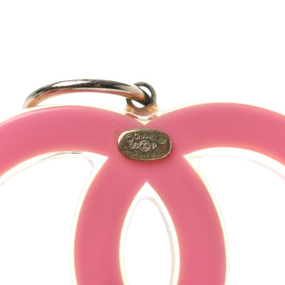 Chanel Resin CC Earrings Pink 4 of 4