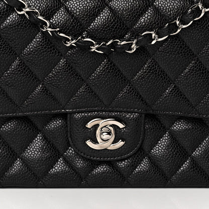 Chanel Caviar Quilted Medium Double Flap Black 7 of 10