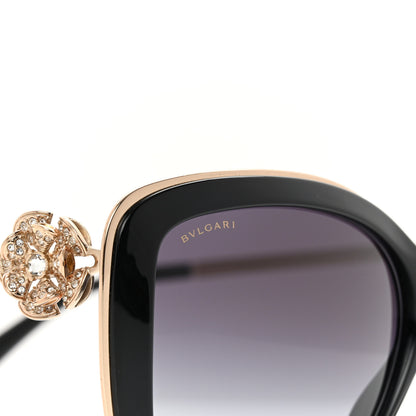 Bulgari Crystal Flower Sunglasses 6094-B Black 7 of 8