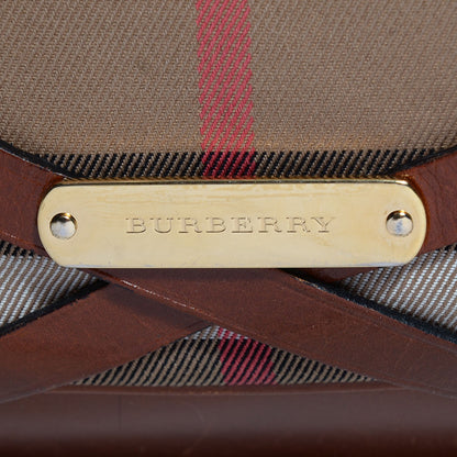 Burberry House Check Bridle Calfskin Medium Gosford Hobo Dark Tan 12 of 12
