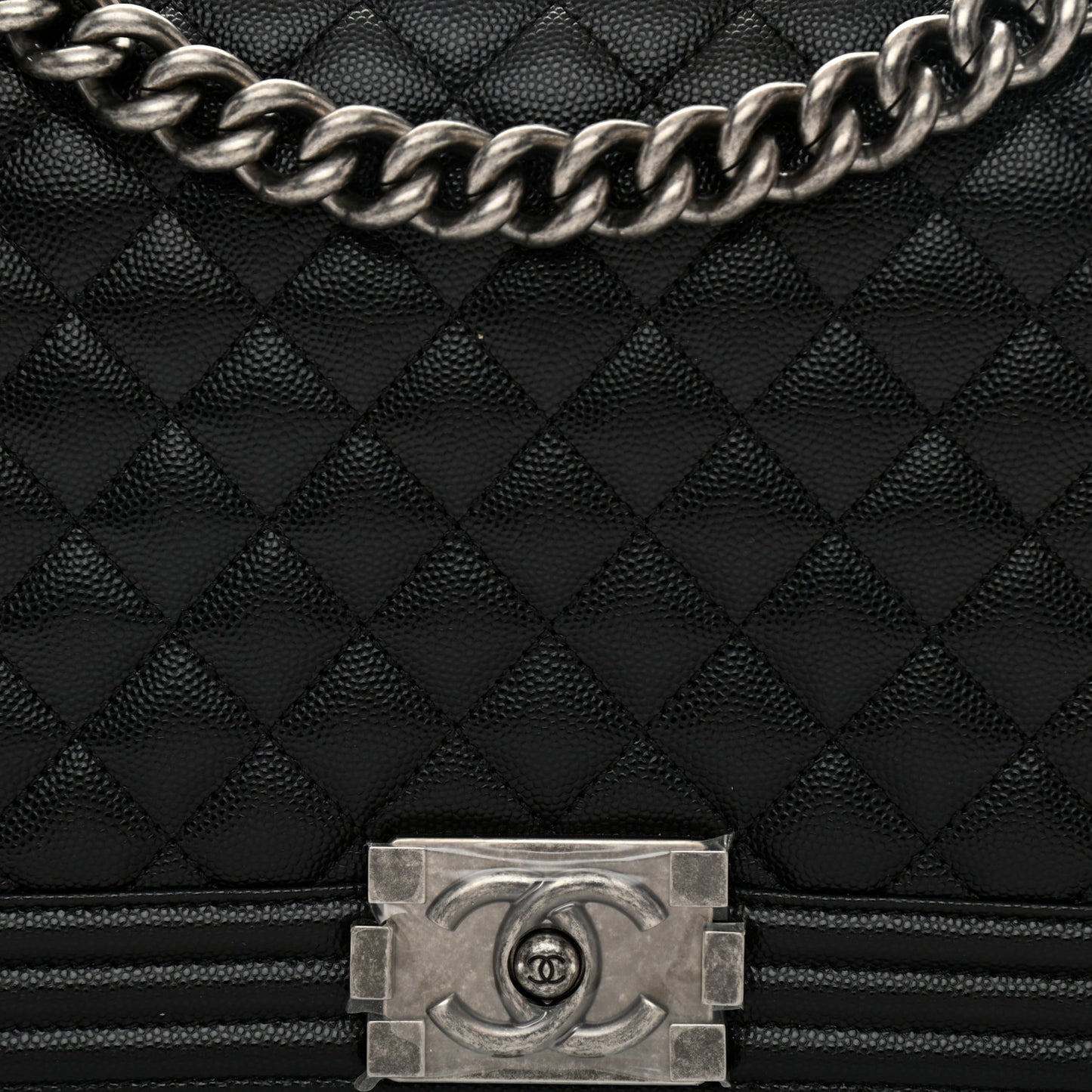 Caviar Quilted New Medium Boy Flap Black