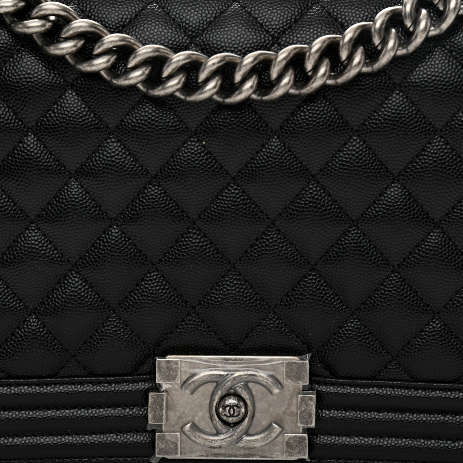Chanel Caviar Quilted New Medium Boy Flap Black 8 of 11