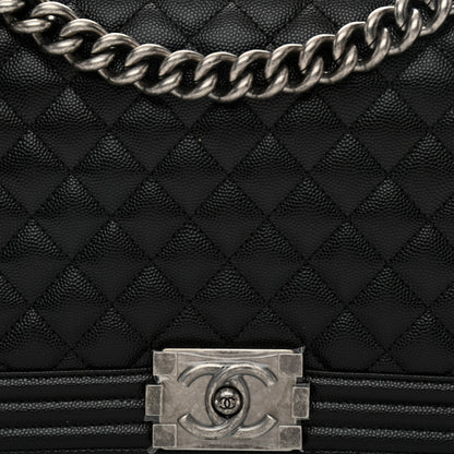 Chanel Caviar Quilted New Medium Boy Flap Black 8 of 11