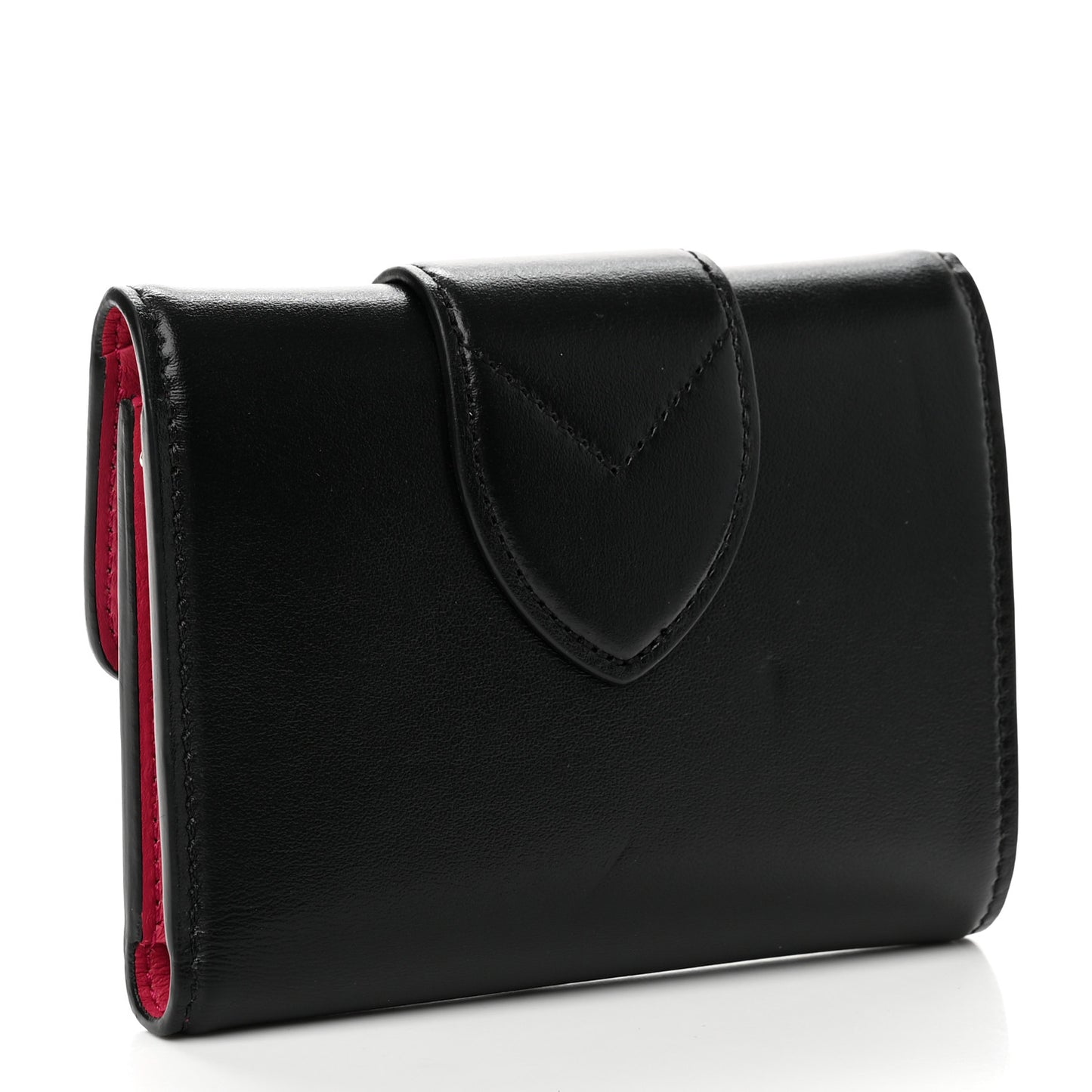 Smooth Calfskin LV Pont 9 Compact Wallet Black