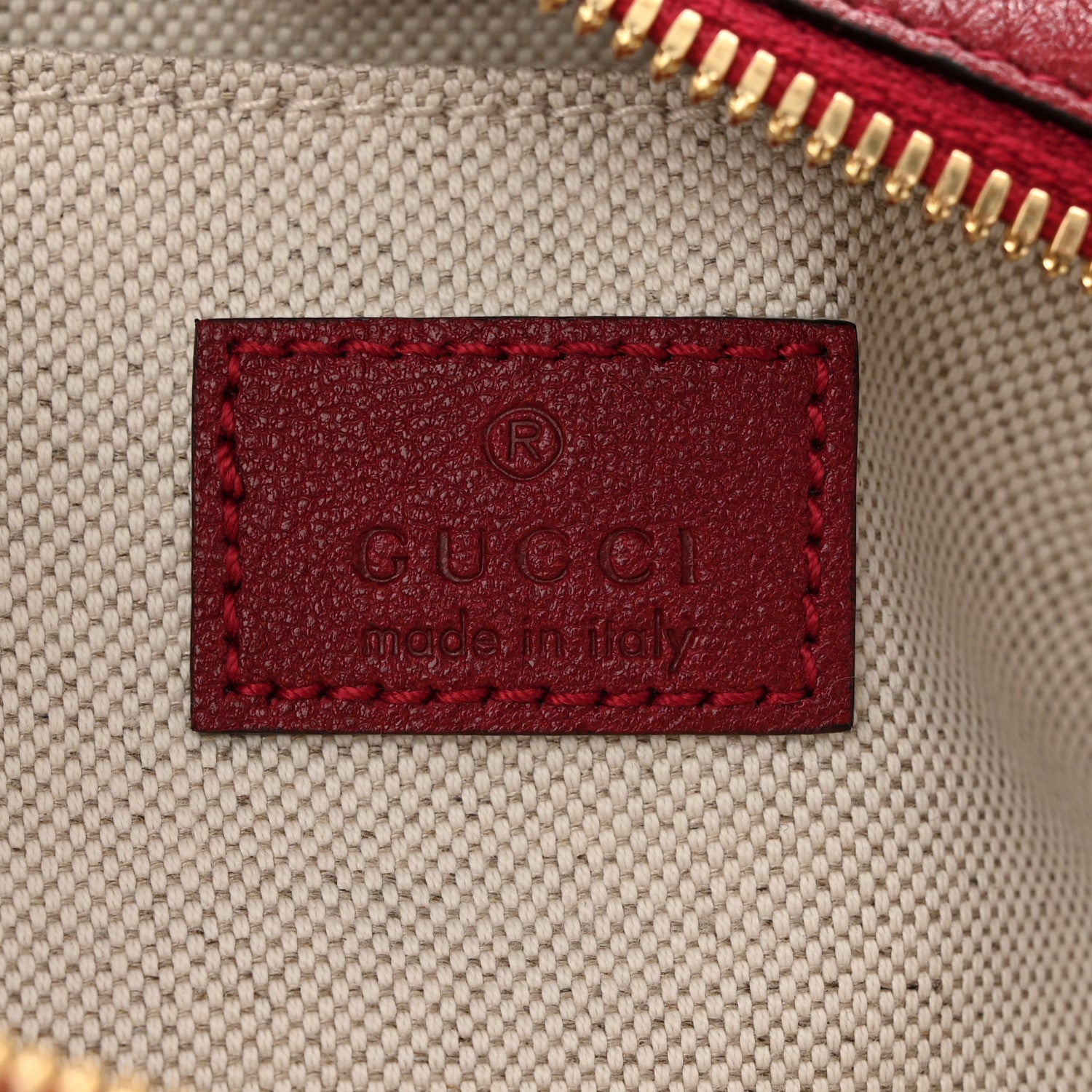 Gucci Sakai Be Green Calfskin Diagonal Stitched Small Blondie Shoulder Bag Rosso 5 of 10