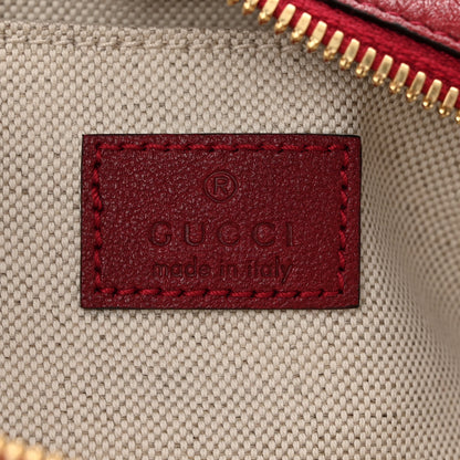Gucci Sakai Be Green Calfskin Diagonal Stitched Small Blondie Shoulder Bag Rosso 5 of 10