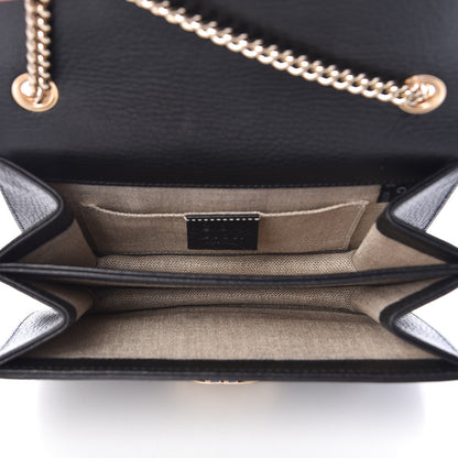 Gucci Dollar Calfskin Small Interlocking G Shoulder Bag Black 5 of 10