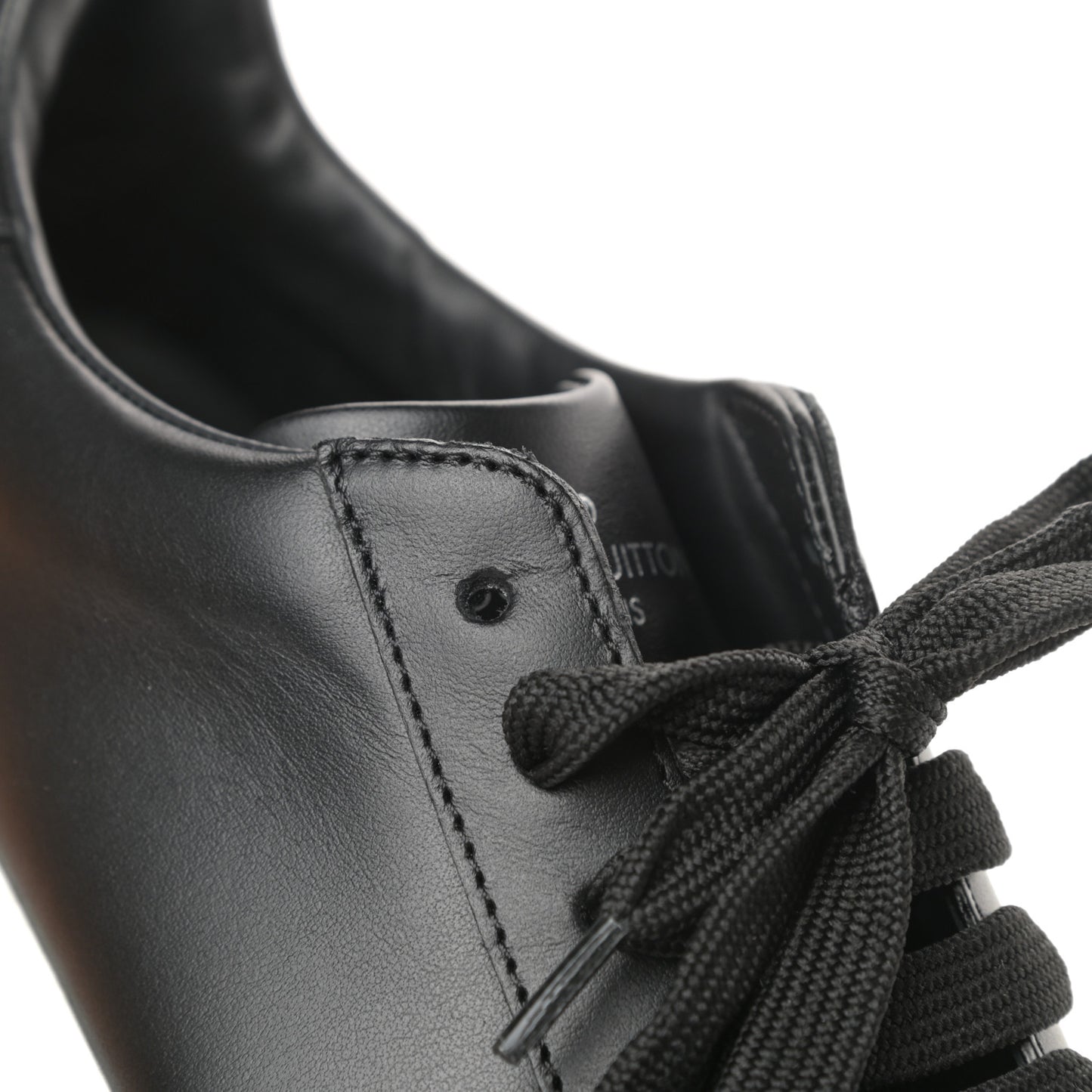 Calfskin Time Out Sneakers 37.5 Black