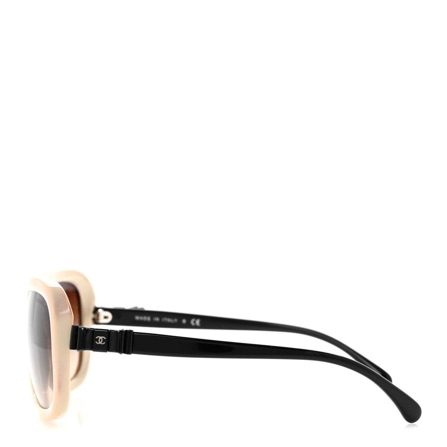 Chanel Acetate CC Bow Sunglasses 5280-Q Beige Black 3 of 9