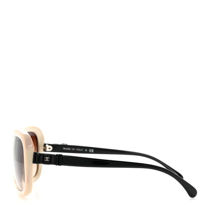 Chanel Acetate CC Bow Sunglasses 5280-Q Beige Black 3 of 9