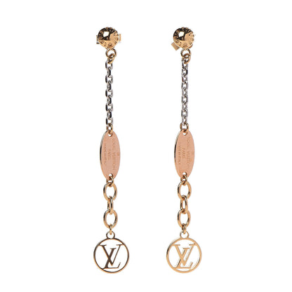 Louis Vuitton Logomania Earrings Gold 1 of 4