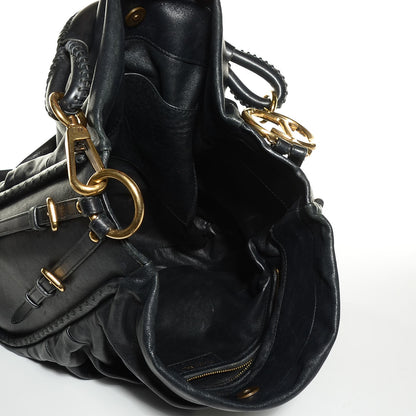 Christian Dior Lambskin Medium Libertine Hobo Black 5 of 7