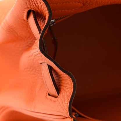Hermes Taurillon Clemence Kelly Retourne 32 Orange 12 of 20