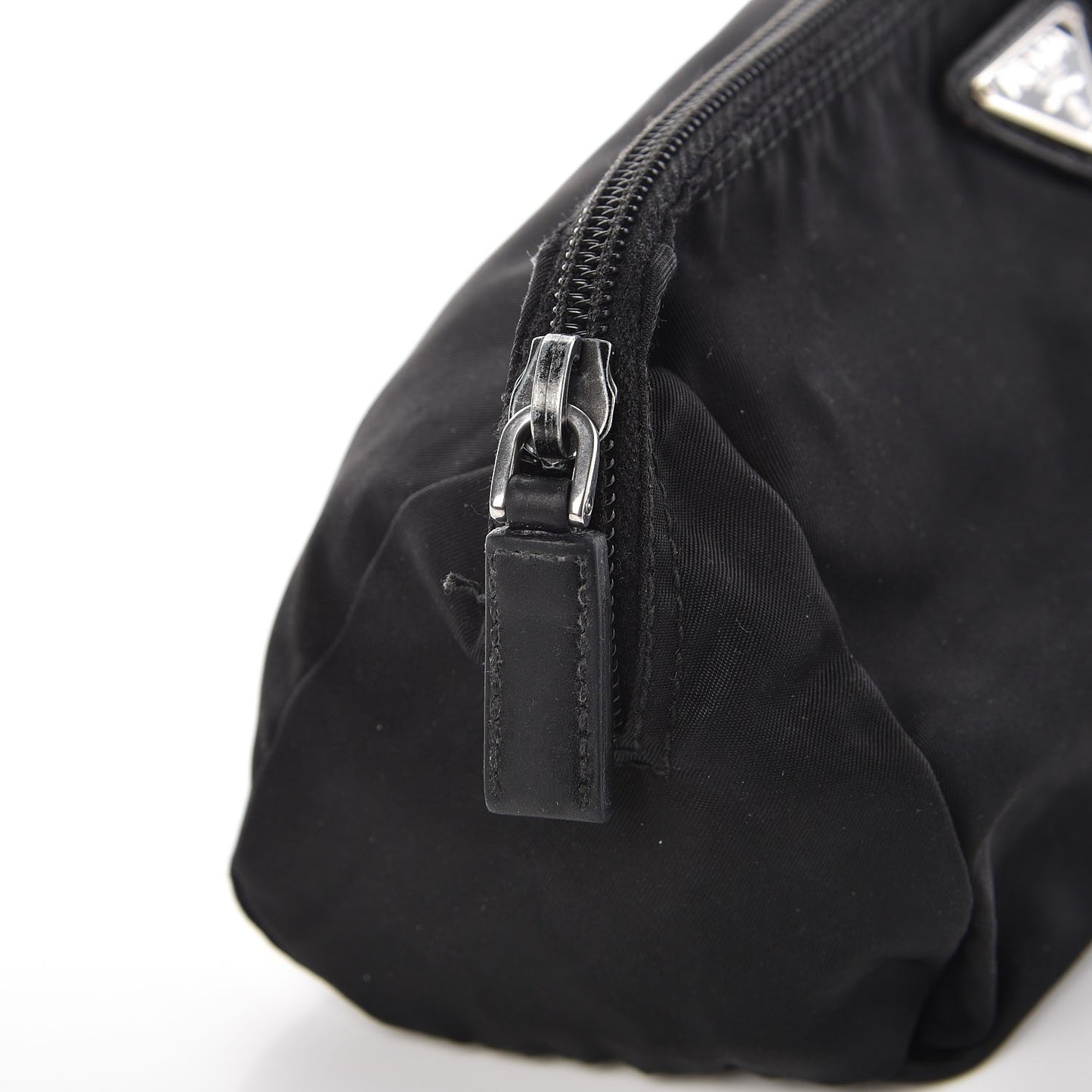 Tessuto Nylon Vela Cosmetic Pouch Black