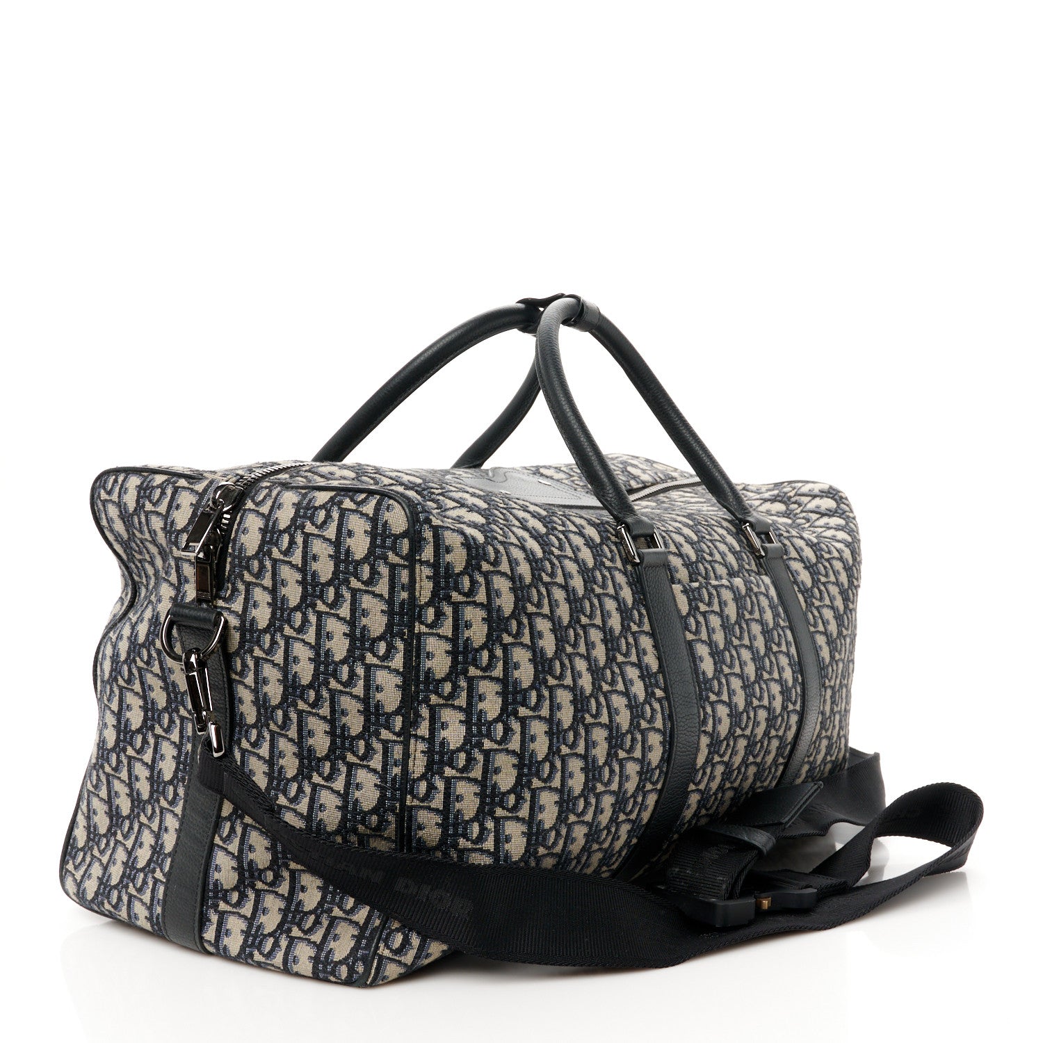 Christian Dior Oblique Duffle Navy Blue 2 of 10