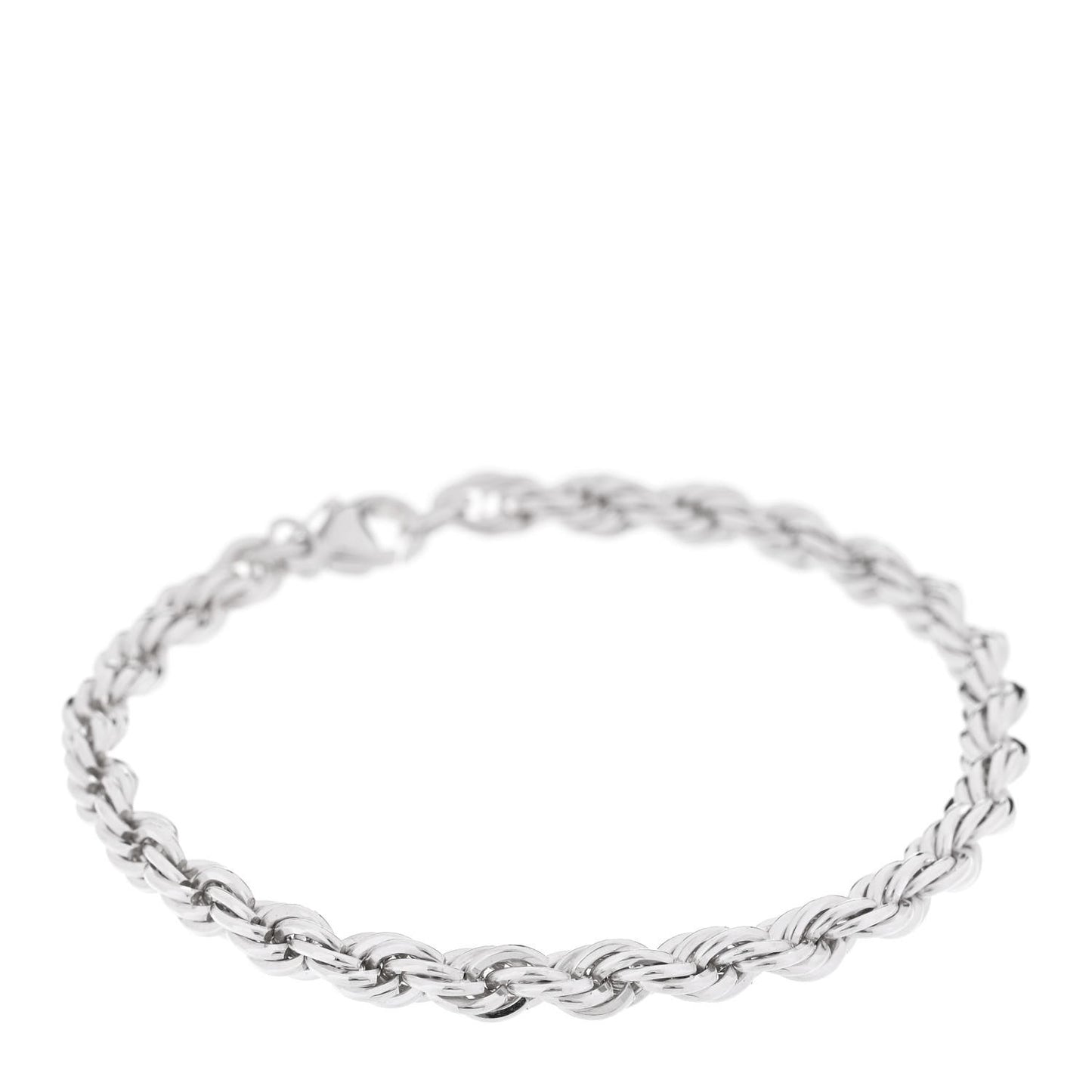 Sterling Silver Rope Chain Bracelet