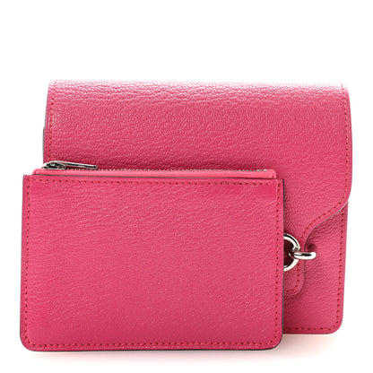 Hermes Chevre Mysore Roulis Slim Wallet Rose Shocking 3 of 7