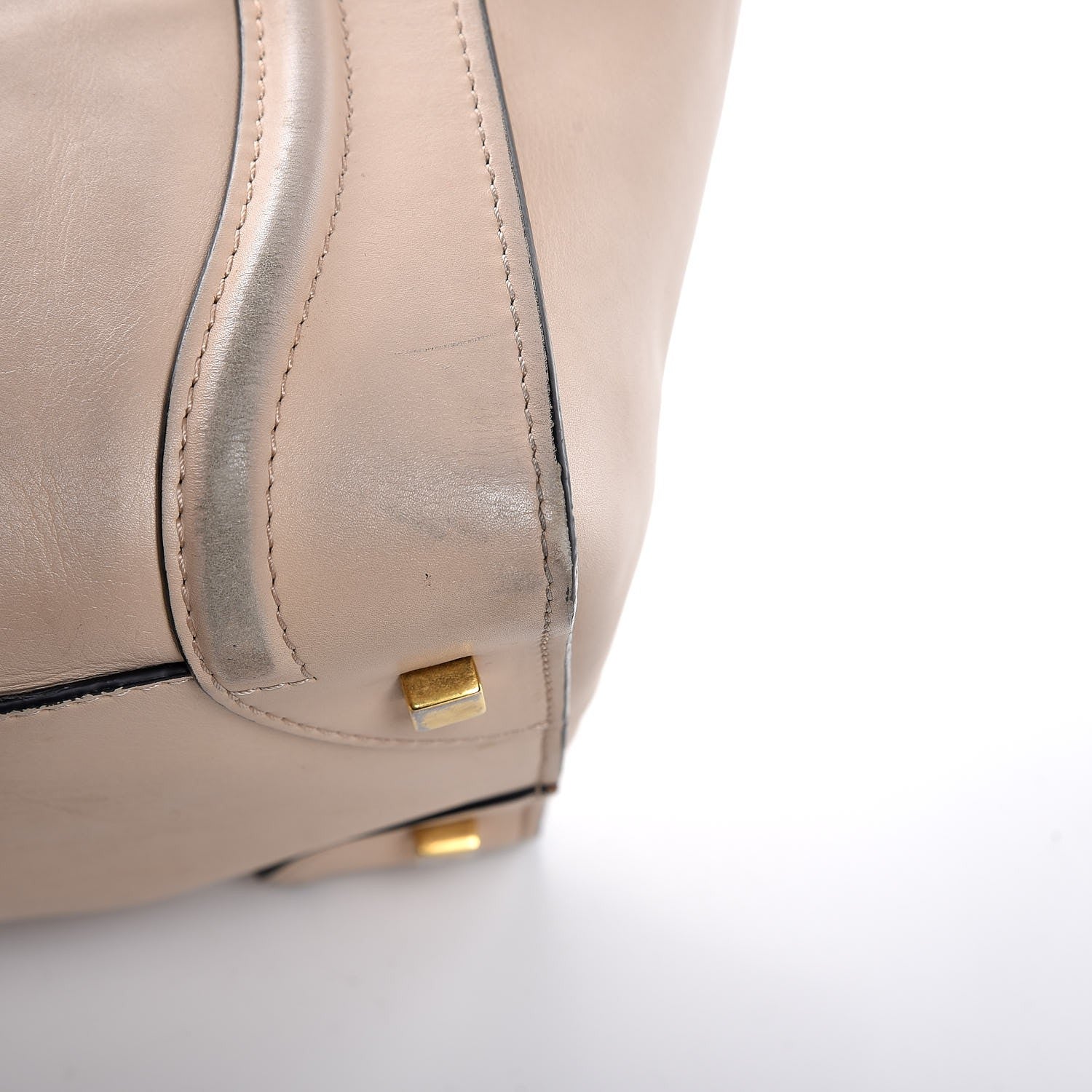 Celine Satin Calfskin Mini Luggage Powder Black 16 of 17