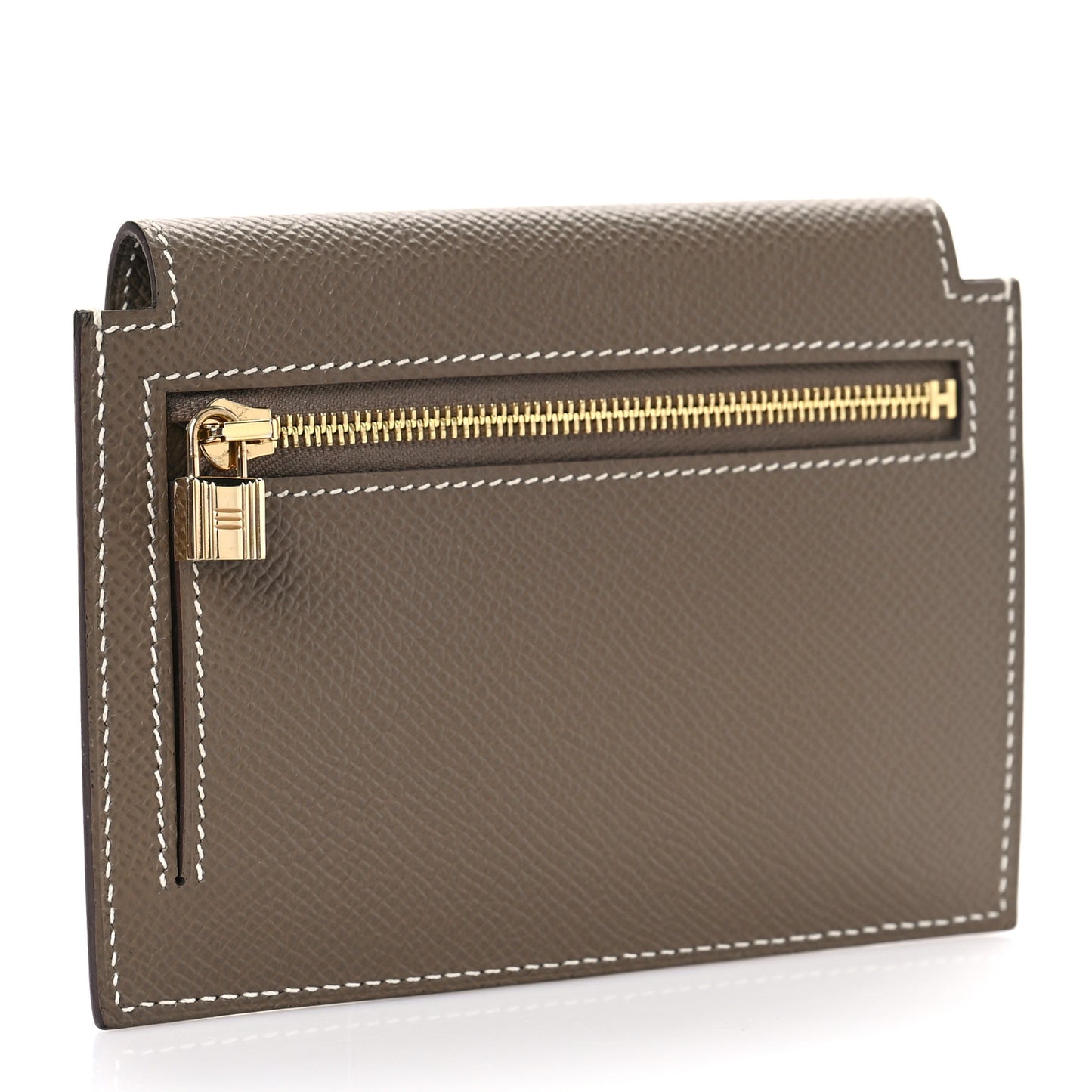 Epsom Kelly Pocket Compact Wallet Etoupe