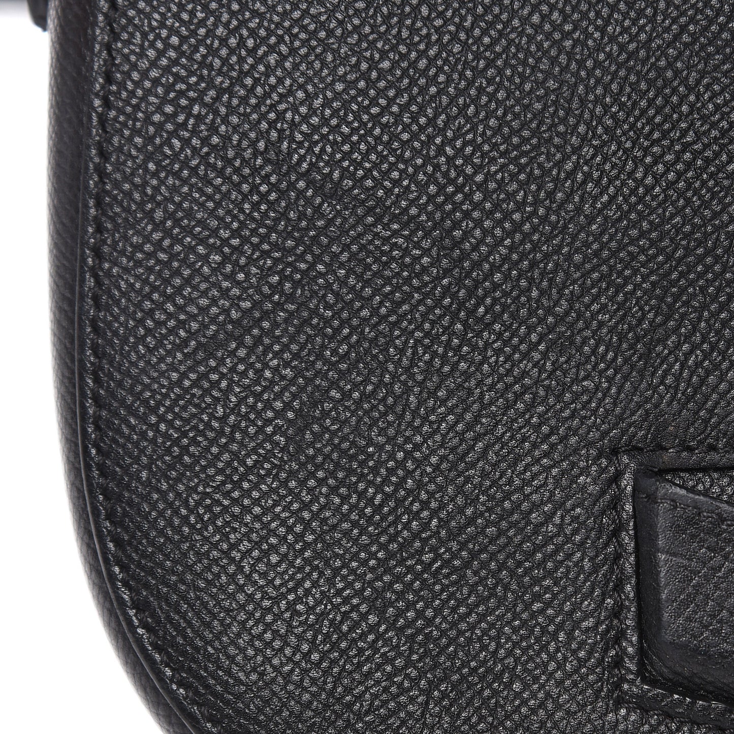 Baby Grained Calfskin Small Trotteur Black