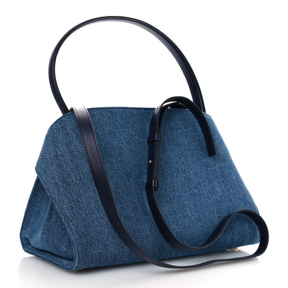Salvatore Ferragamo Denim Medium Hug Bag 3 of 13