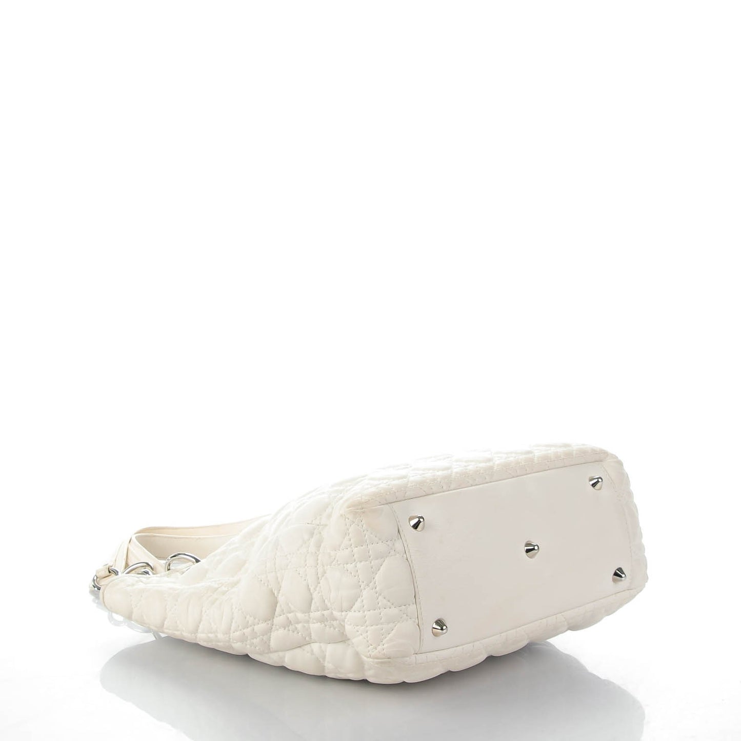 Lambskin Cannage Dior Soft Tote White