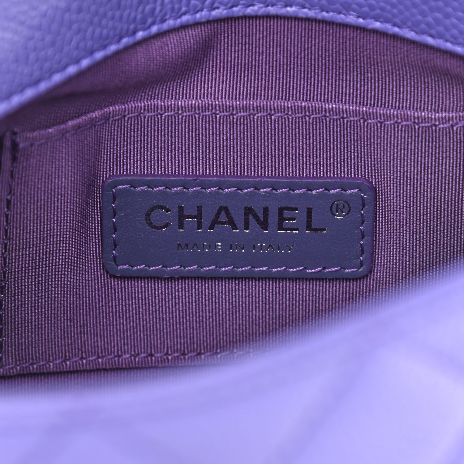 Chanel Caviar Quilted Incognito Mini Square Flap Purple 6 of 9