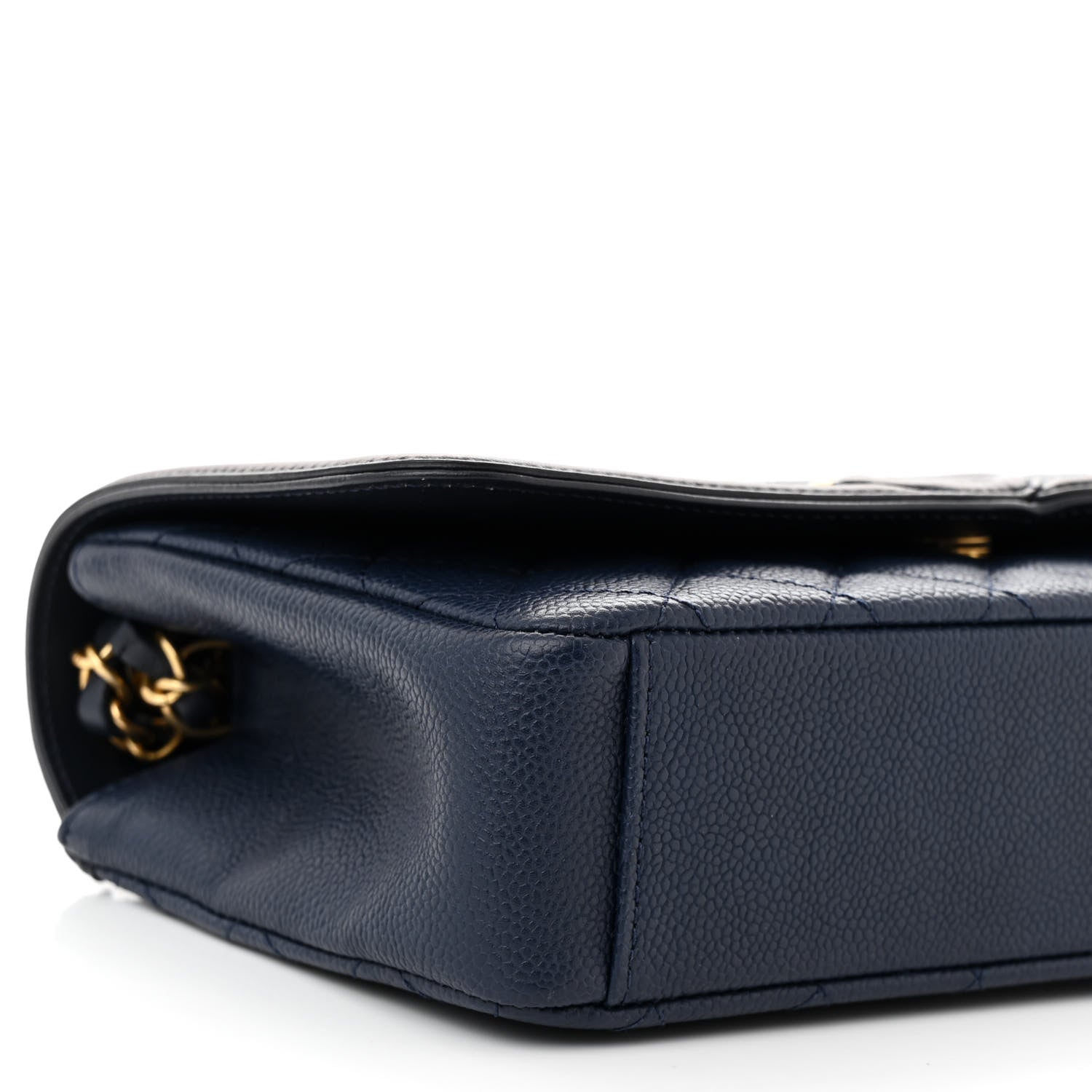 Chanel Caviar Quilted Medium CC Filigree Flap Navy Black 9 of 10