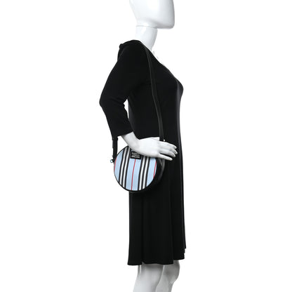 Burberry E-Canvas Calfskin Icon Stripe Louise Bag Archive Pale Blue 2 of 12