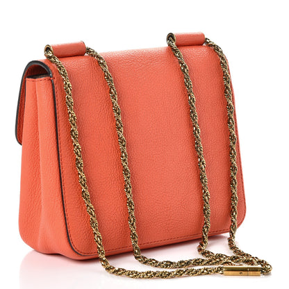 Chloe Goatskin Small Elsie Shoulder Bag Coral Pop 4 of 8