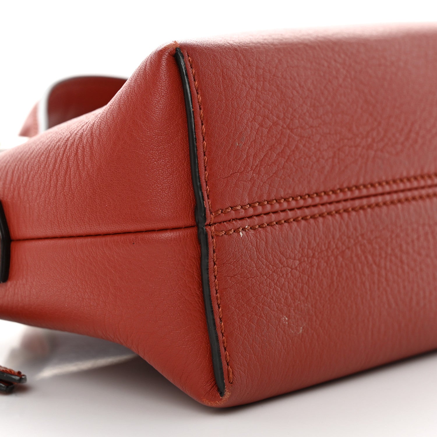 Fendi Vitelloi Dolce Lurex Mini By The Way Boston Bag Burgundy 9 of 11