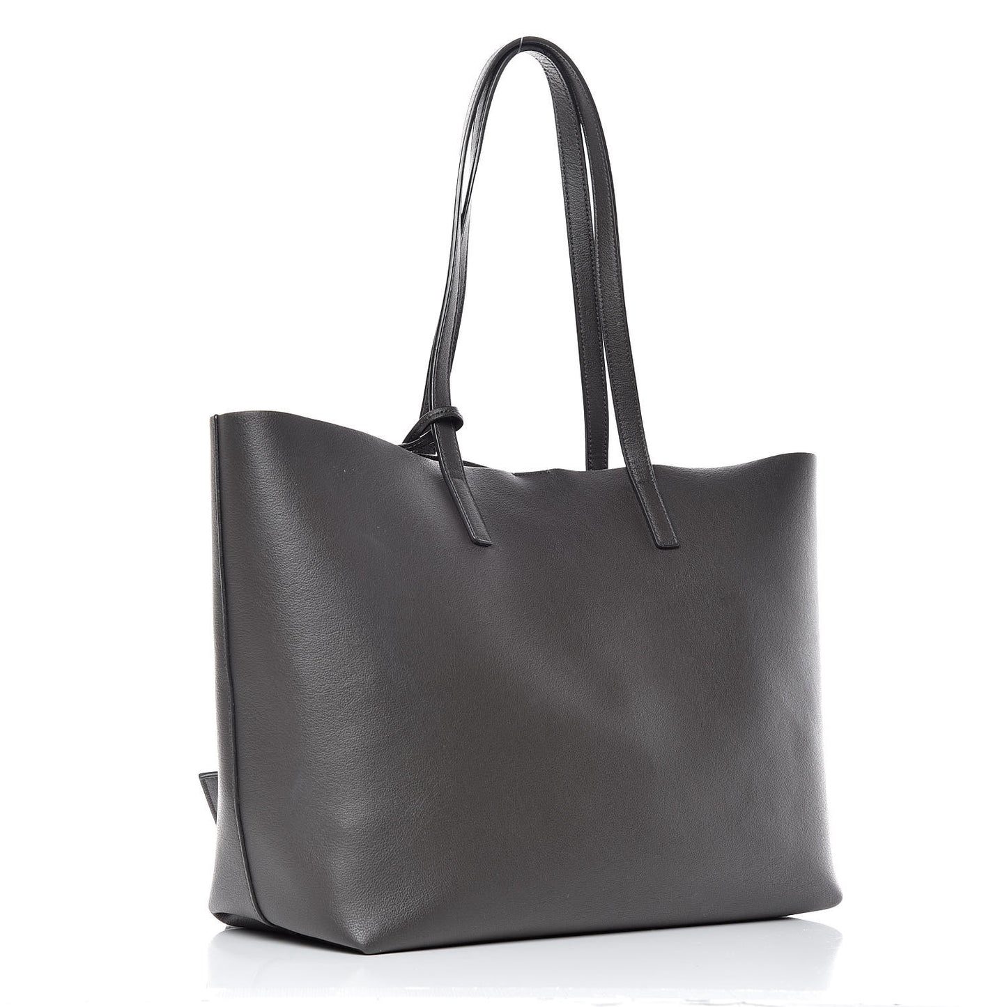 Calfskin Large Shopping Tote Dark Grey