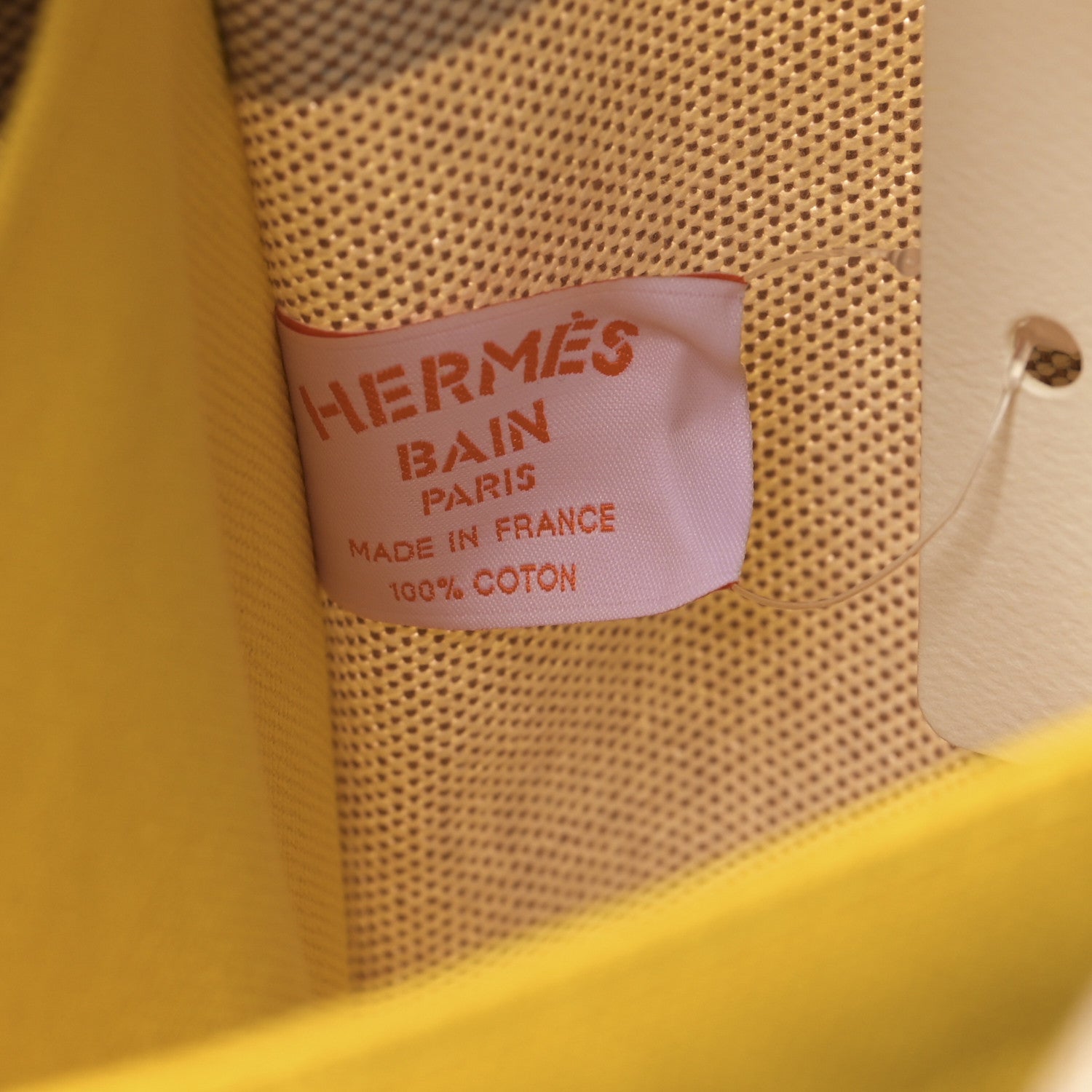 Hermes Canvas Apres la Vague Beach Bag 7 of 9