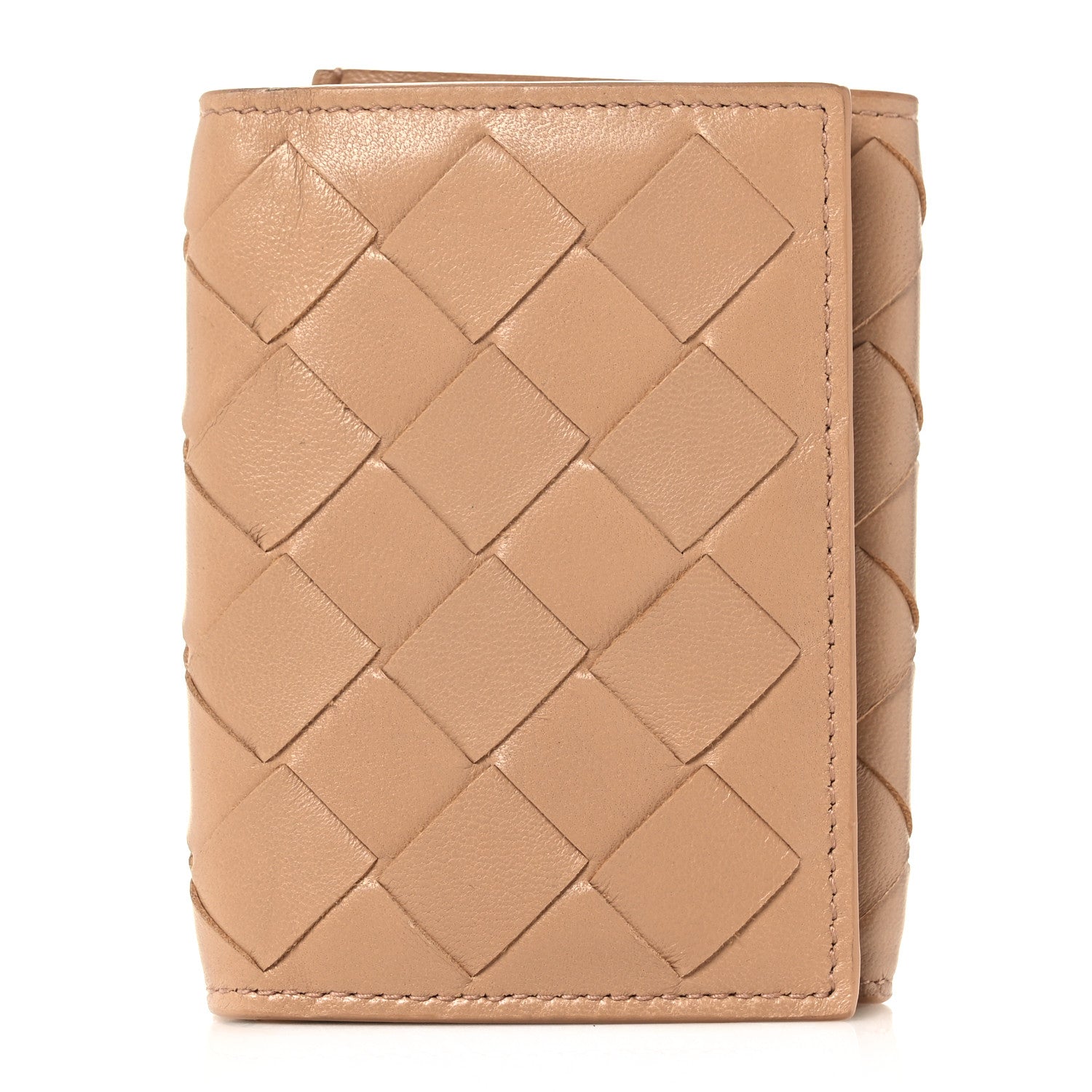 Bottega Veneta Nappa Intrecciato Trifold Wallet Cipria 1 of 7
