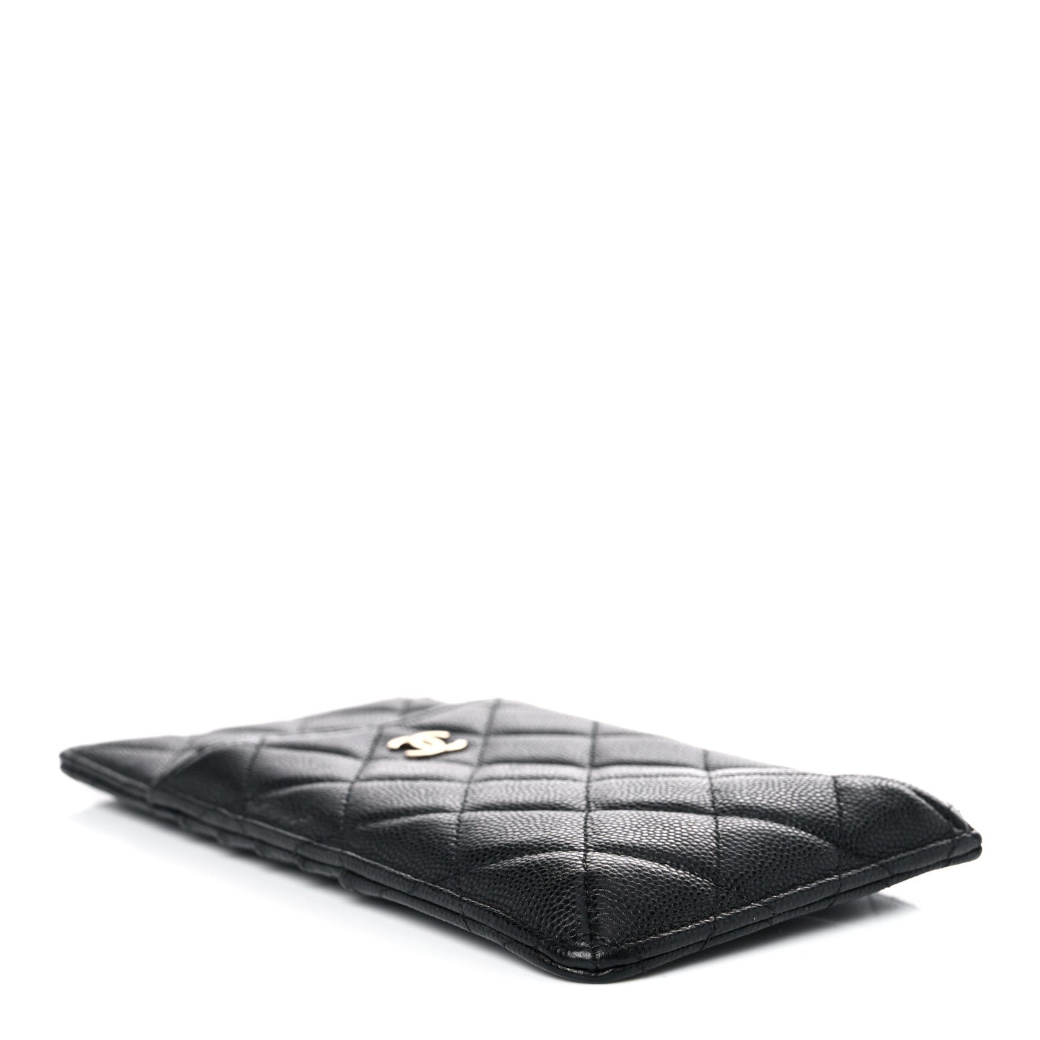 Chanel Caviar Quilted Classic Flat Wallet Pouch Black 4 of 9