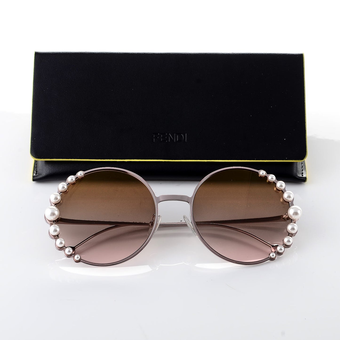 Metal Dots Round Sunglasses FF 0259/S Rose Gold
