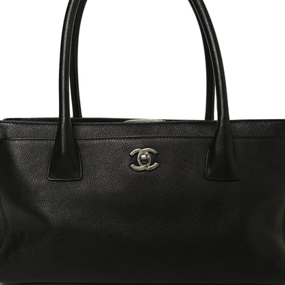 Chanel Calfskin Small Cerf Executive Shopper Tote Black 7 of 9