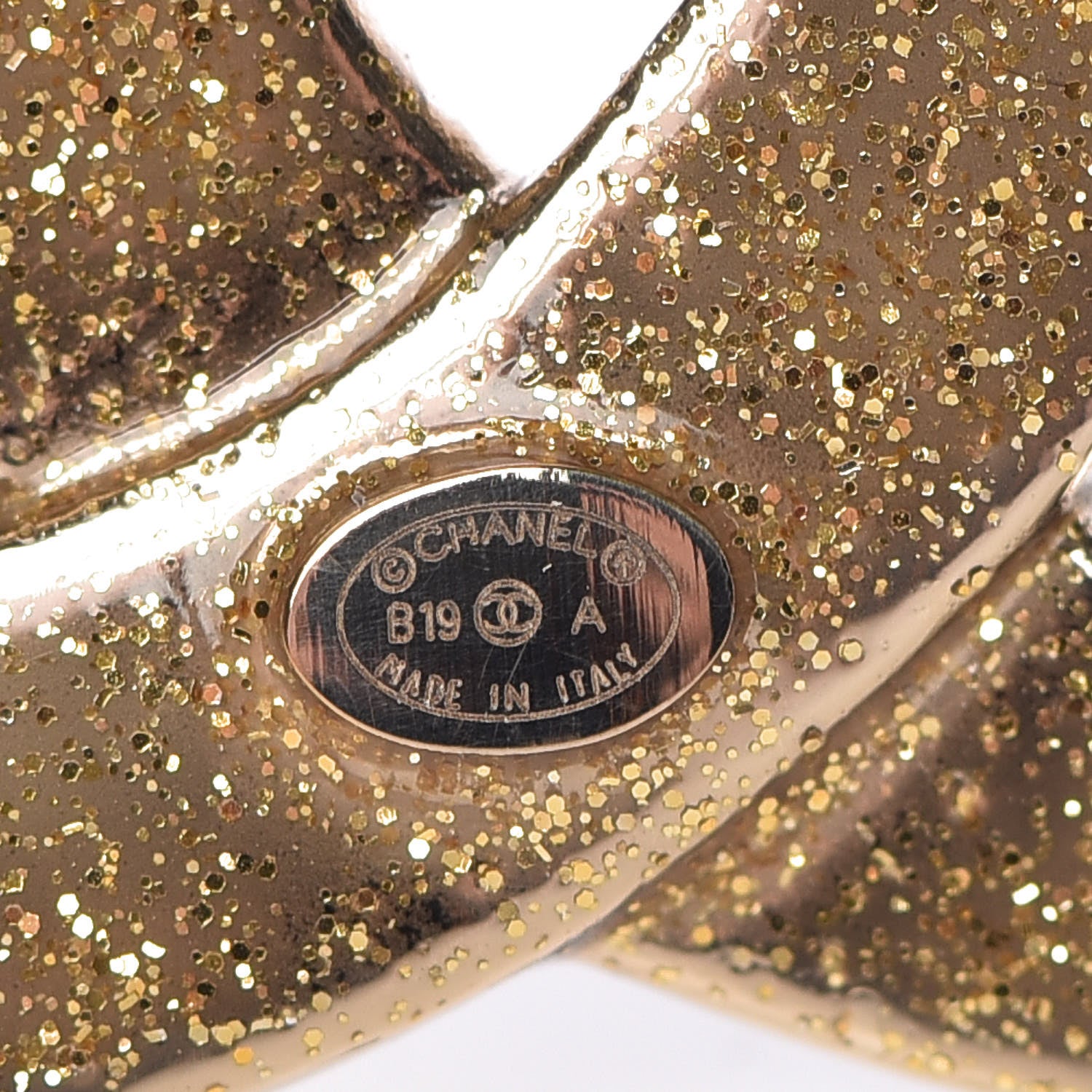 Chanel Enamel Crystal CC Brooch Gold Black 4 of 5