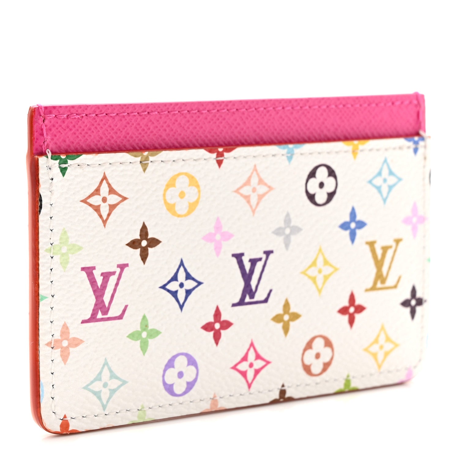 Louis Vuitton LV X TM Monogram Multicolor Card Holder Kawaii Pink 3 of 7