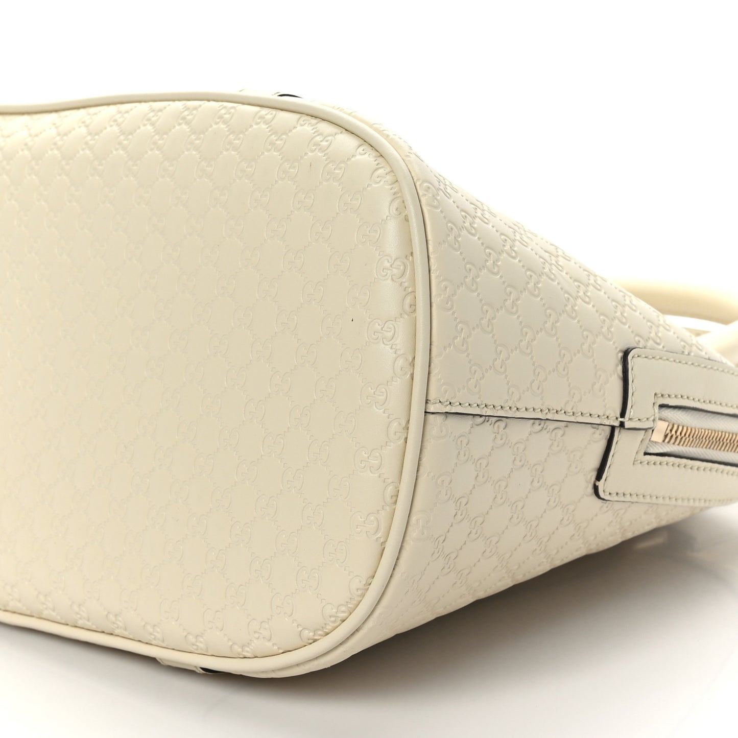 Soft Microguccissima Medium Dome Bag Ivoire