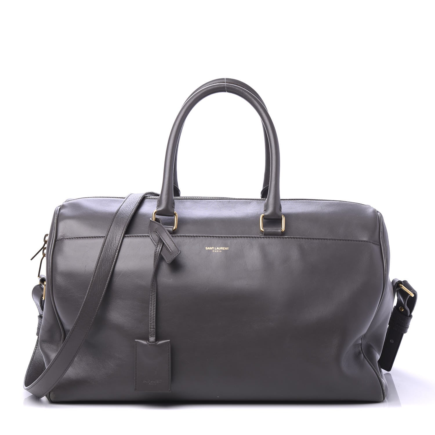 Saint Laurent Calfskin Classic Duffle 12 Earth 1 of 14