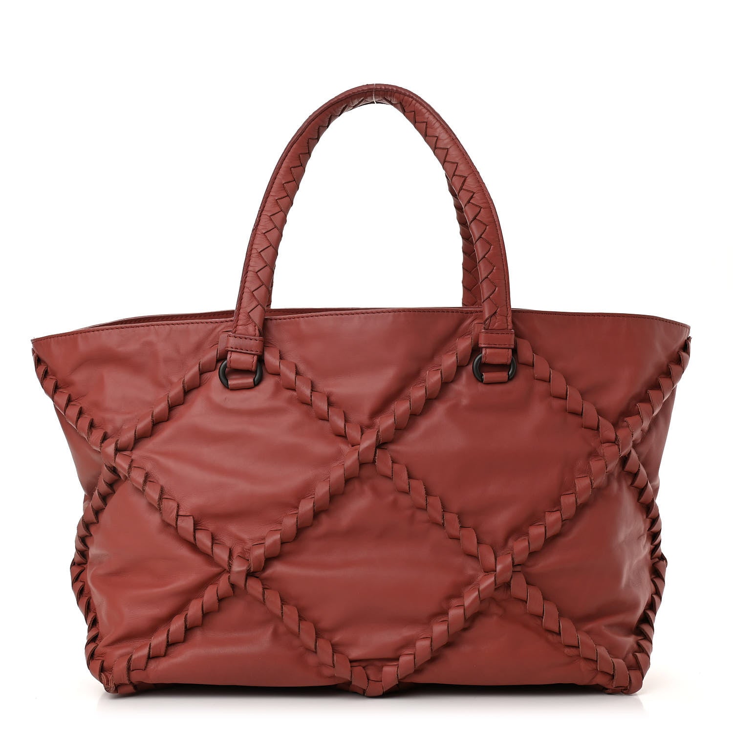 Bottega Veneta Calfskin Intrecciato Diamond Tote Pompei 1 of 12