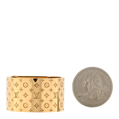 Louis Vuitton Nanogram Scarf Ring Holder Gold 2 of 4