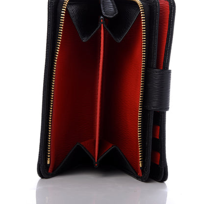 Prada Vitello Move Compact Wallet Black Lacca 7 of 8